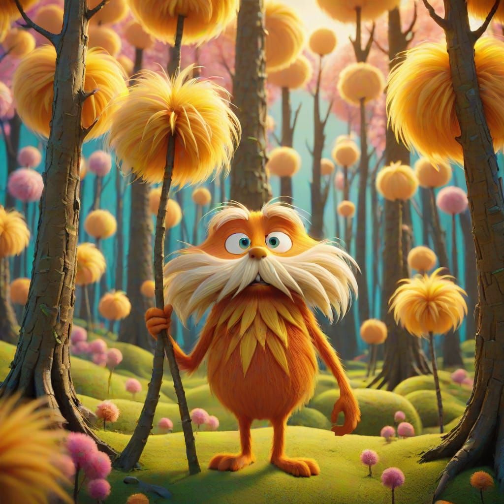 Lorax in Truffula Forest: Stop Motion Animation