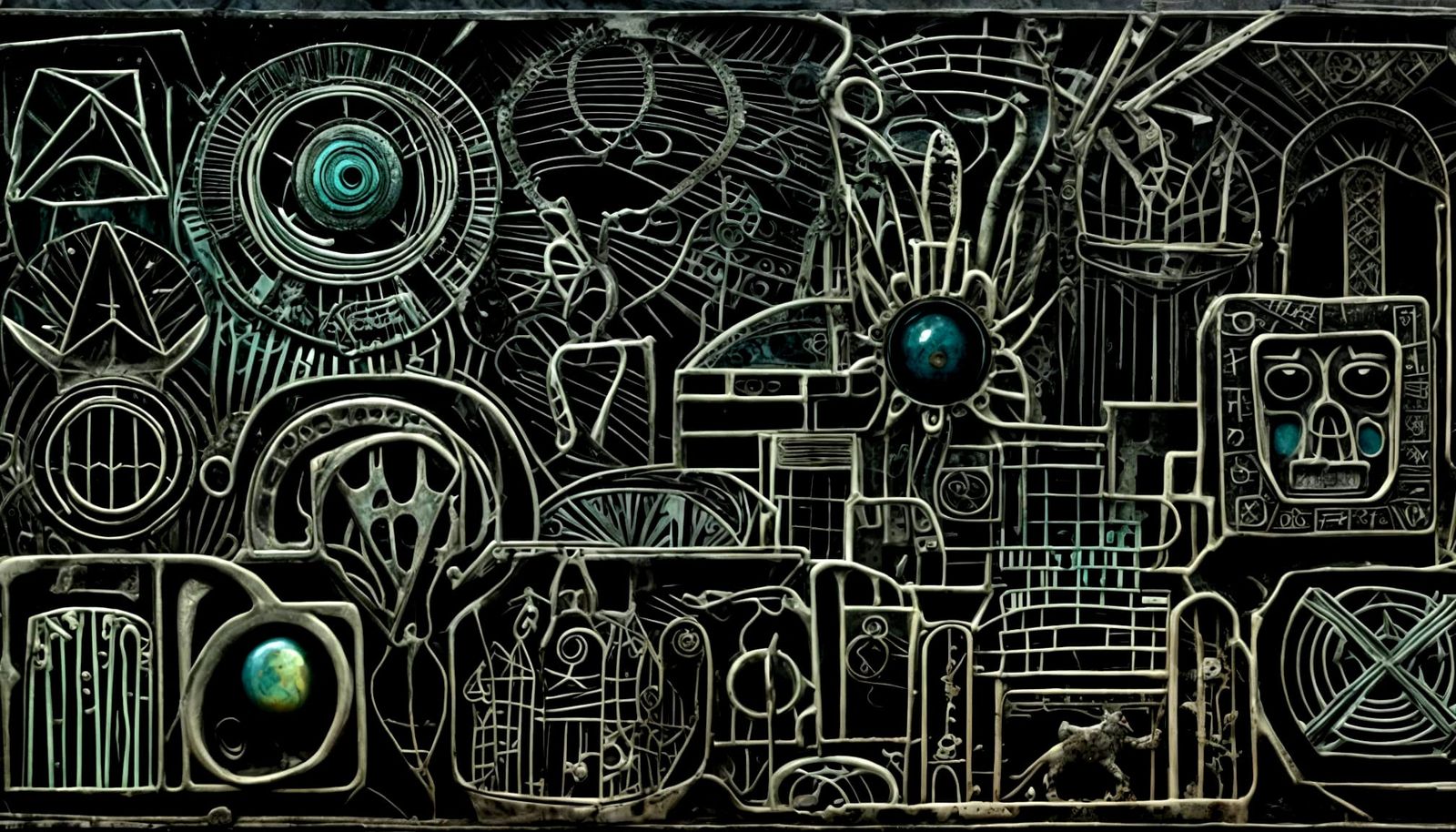 Necropunk Spirit-Animals in Post-Industrial Realm