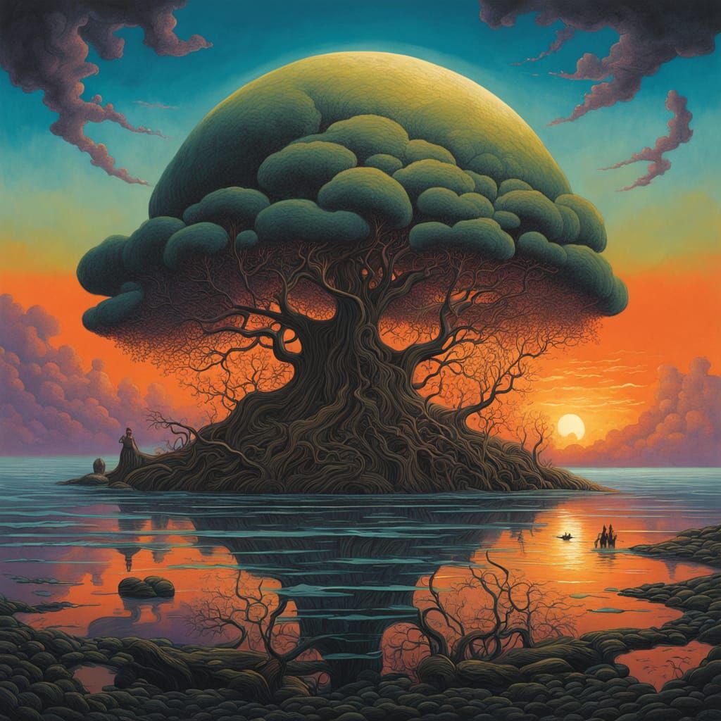 Surrealist Dreamscapes: Merging Human and Nature