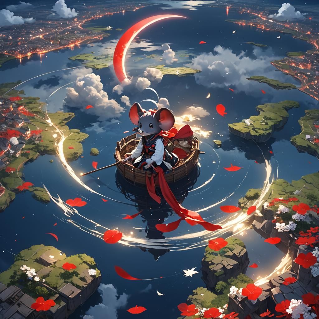 Magical Mouse's Journey: Anime Art of Earth's Core