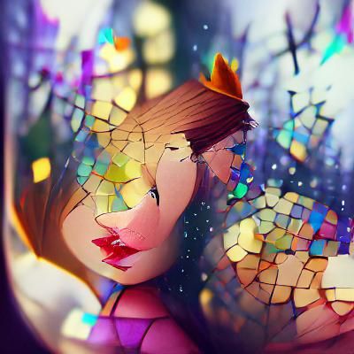 Shattered face
