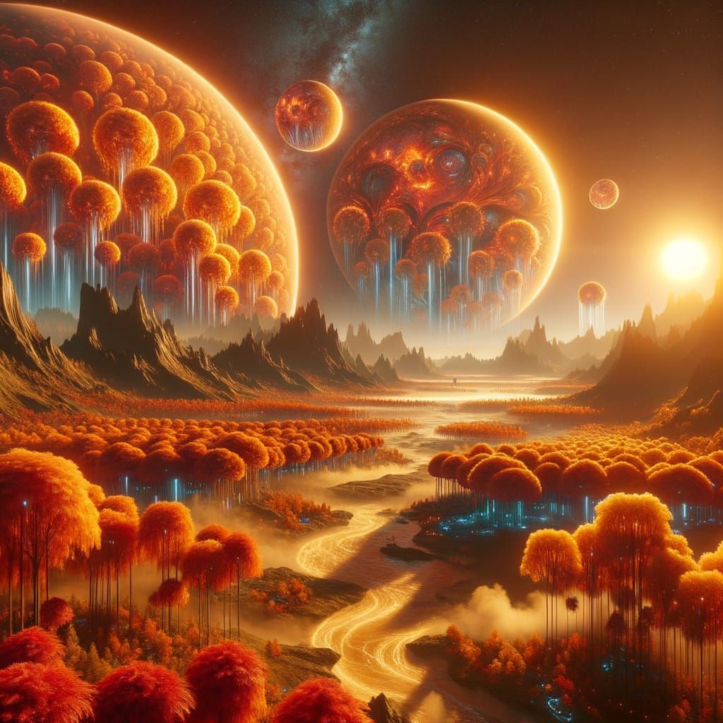 An alien planet