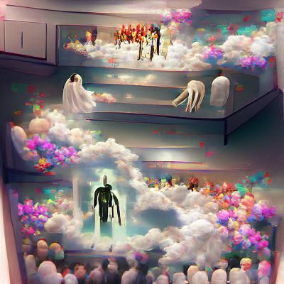 AI Generated Image of the Afterlife