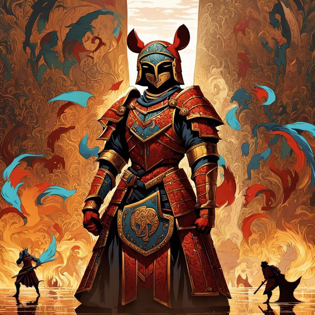 Hoplite Mouse Battles Fierce Felines in Ancient Persian Land...