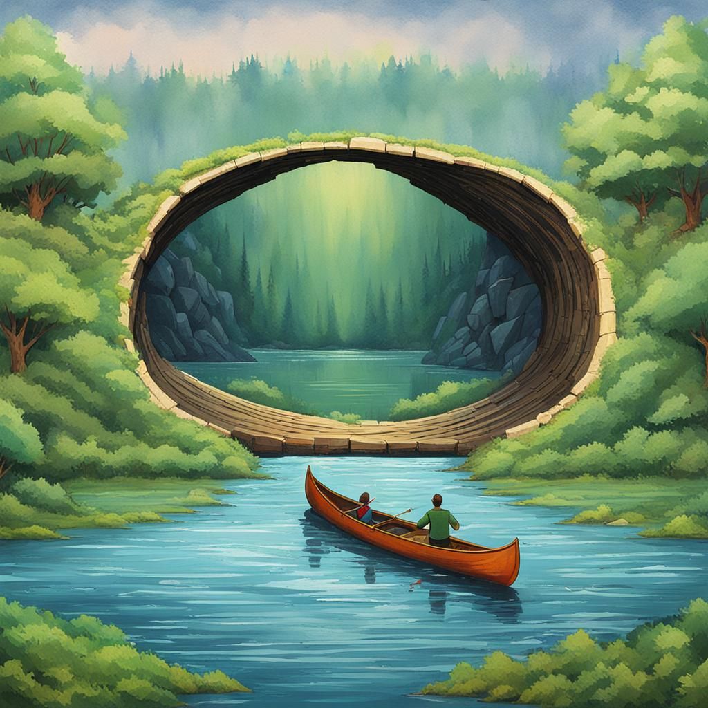 Canoe Journey Through a Portal of the Unknown