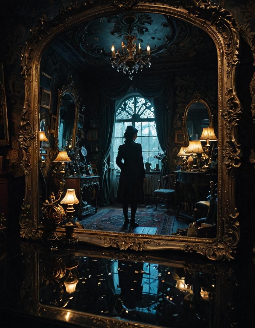 Intense Double Exposure Photograph with Fantasy Landscape