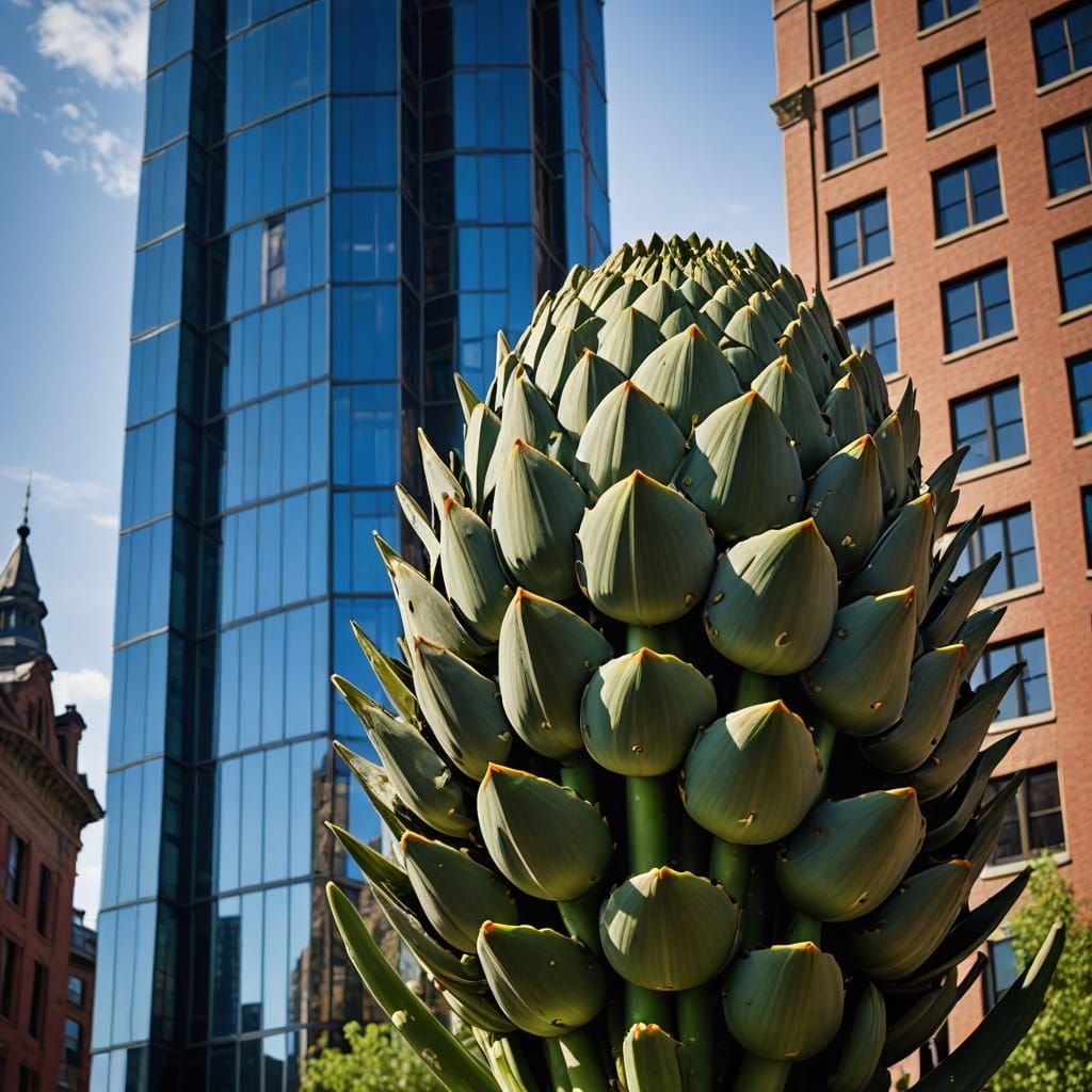 Vibrant Artichoke and Asparagus Architecture in Steve McCurr...