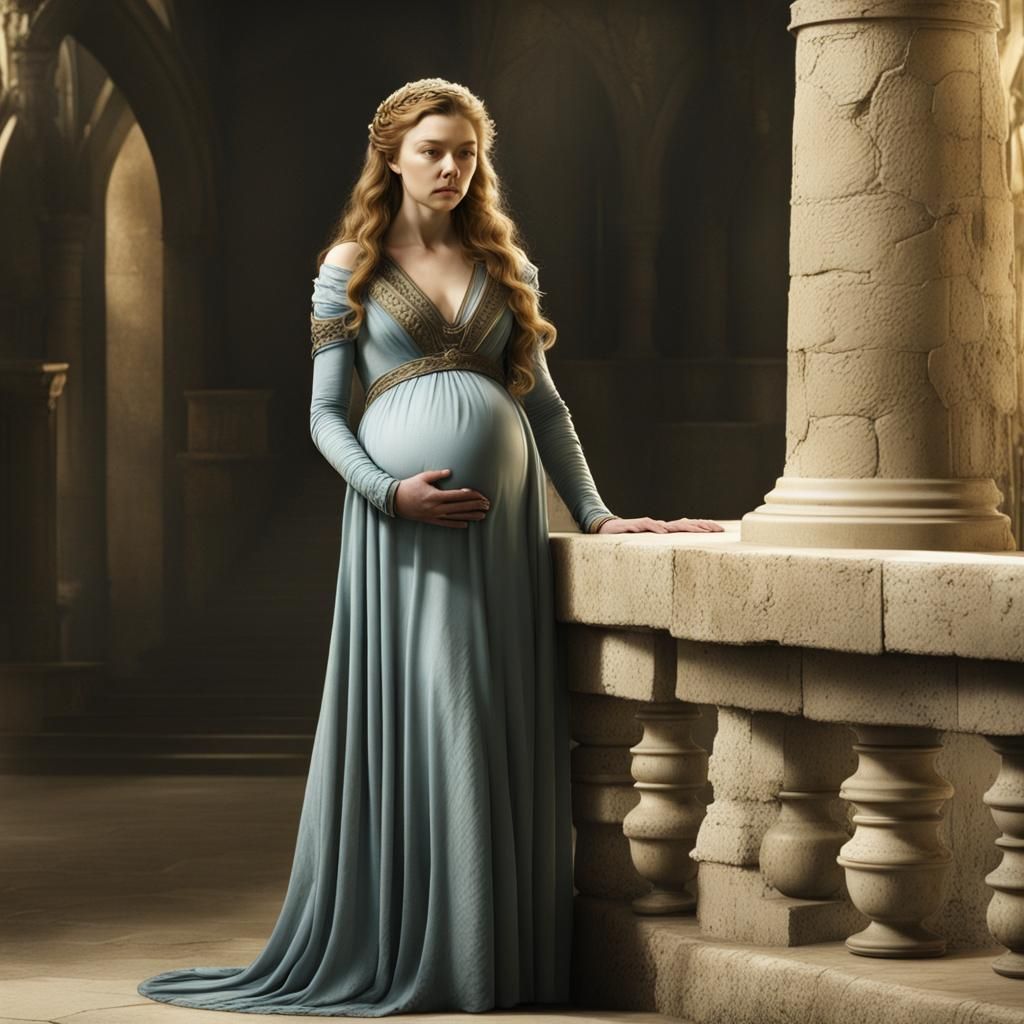 Pregnant Margaery Tyrell: Detailed Matte Painting