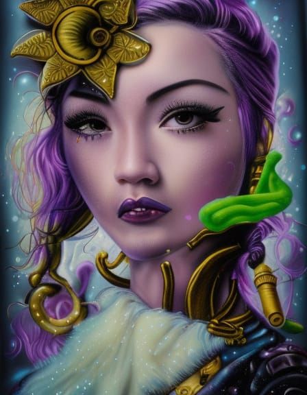 Steampunk Winter Wonderland in Salvador Dali Style