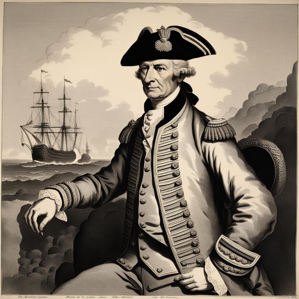 Captain James Cook Portrait, 1788