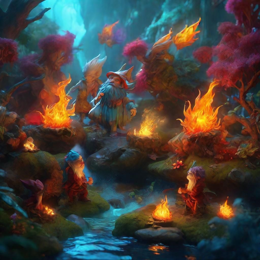 Elemental Sprites Fantasy Concept Art