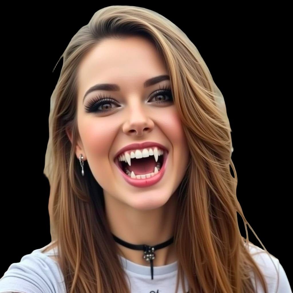 Pretty Blonde Vampire Girl