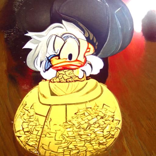 Scrooge McDuck AI Image