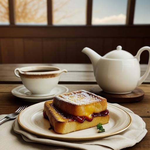 Whimsical French Toast Breakfast