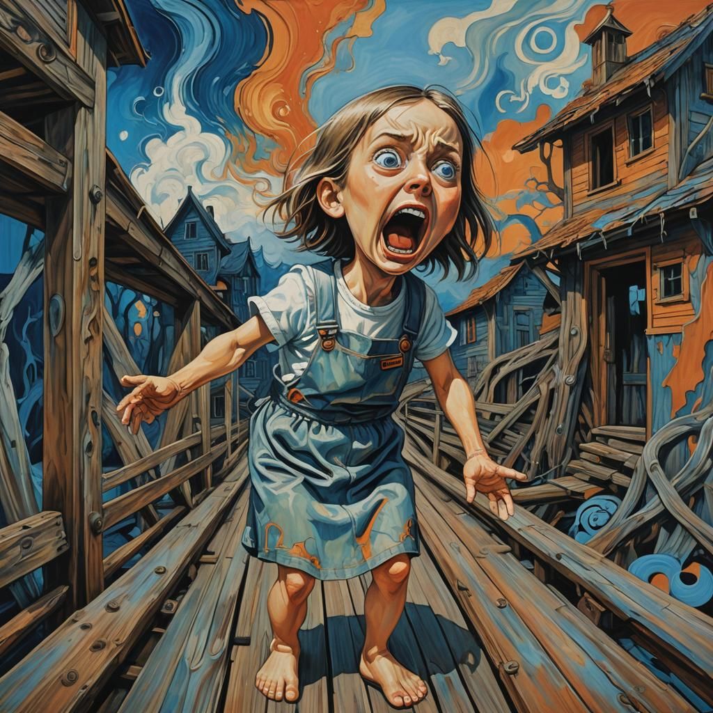 Anthropomorphic Girl's Scream: A Maximalist Vision