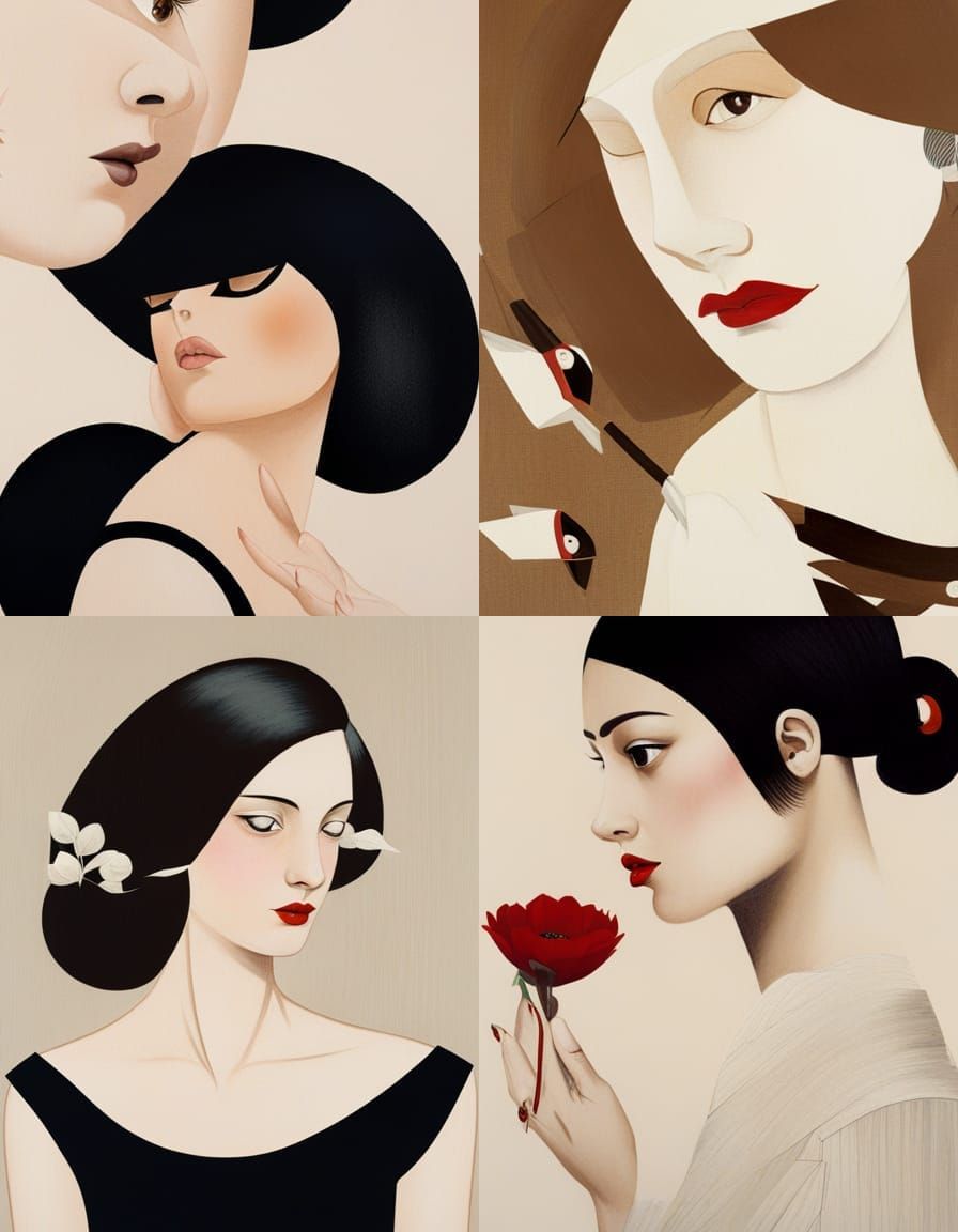 Ethereal Female Figure in Earthy Tones