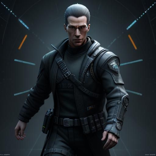 Matrix-Themed 3D Game Cinematic with Dynamic Lighting