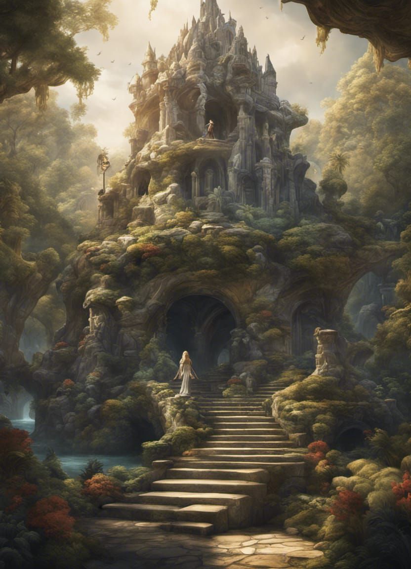 Mystical Dragon Guardian of Enchanted Forest Treasure