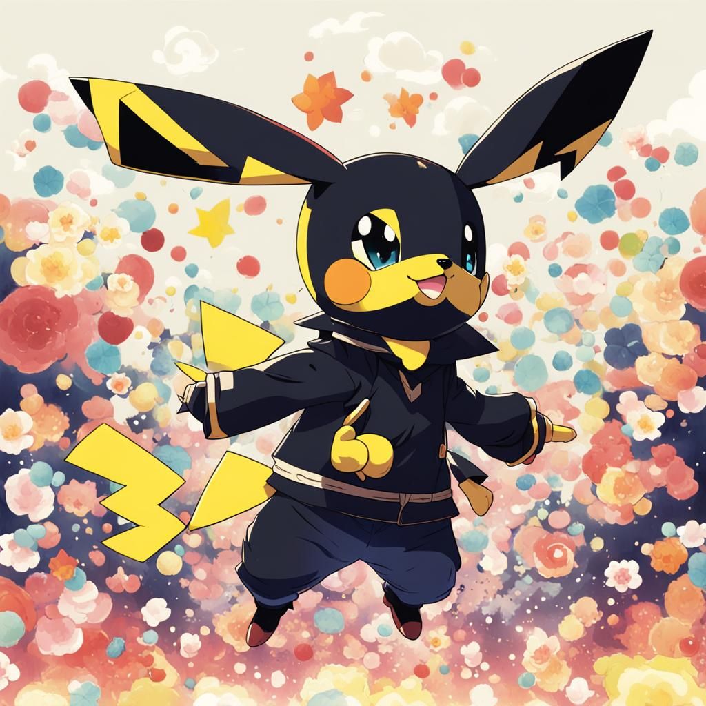 Pichu in Anime Key Visual Style