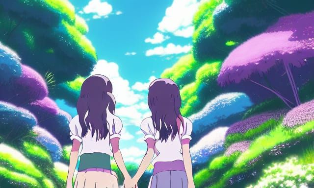 Girls in Secret Garden: Anime Key Visual