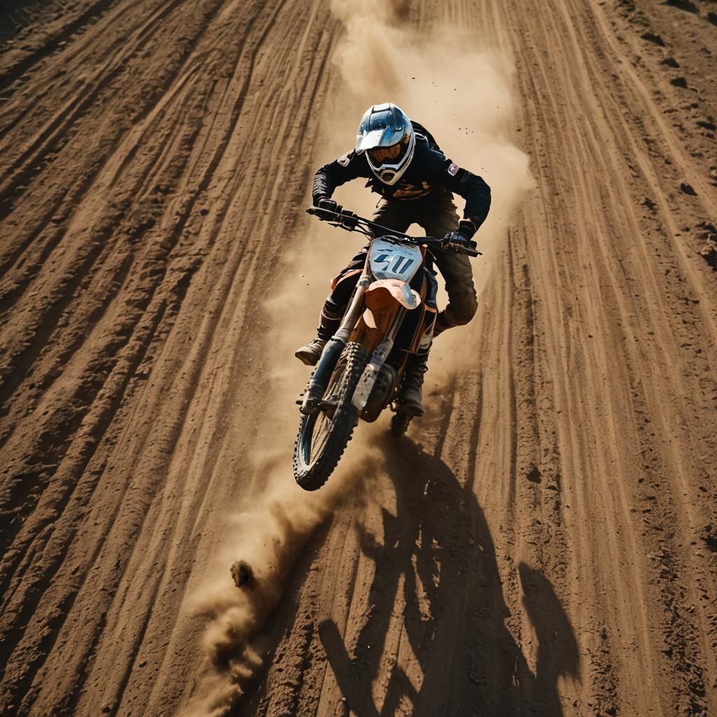 Dirt Biker Backflip at Golden Hour