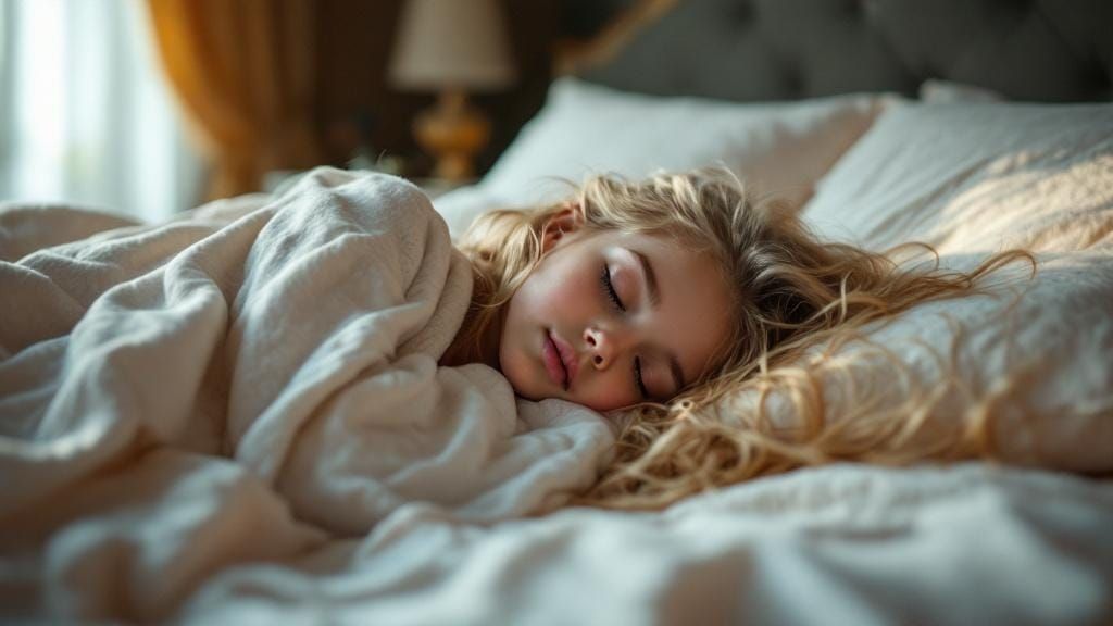 Sleeping Princess in Dreamy Room