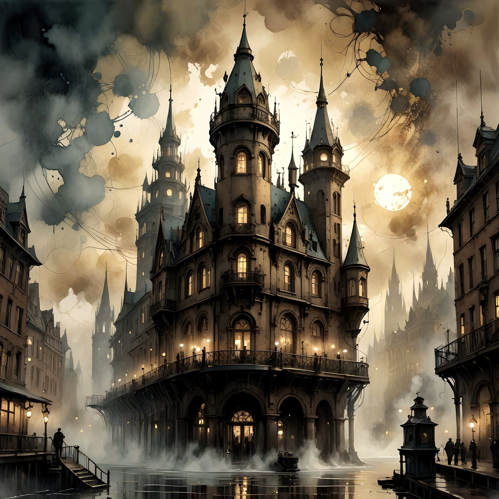 Towering spires