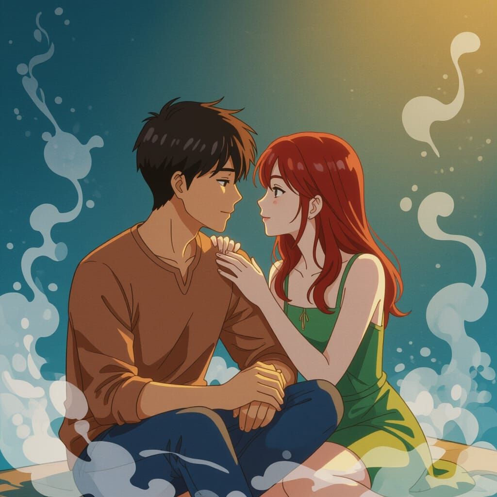 Intimate Moment in Smoke, Manga Style