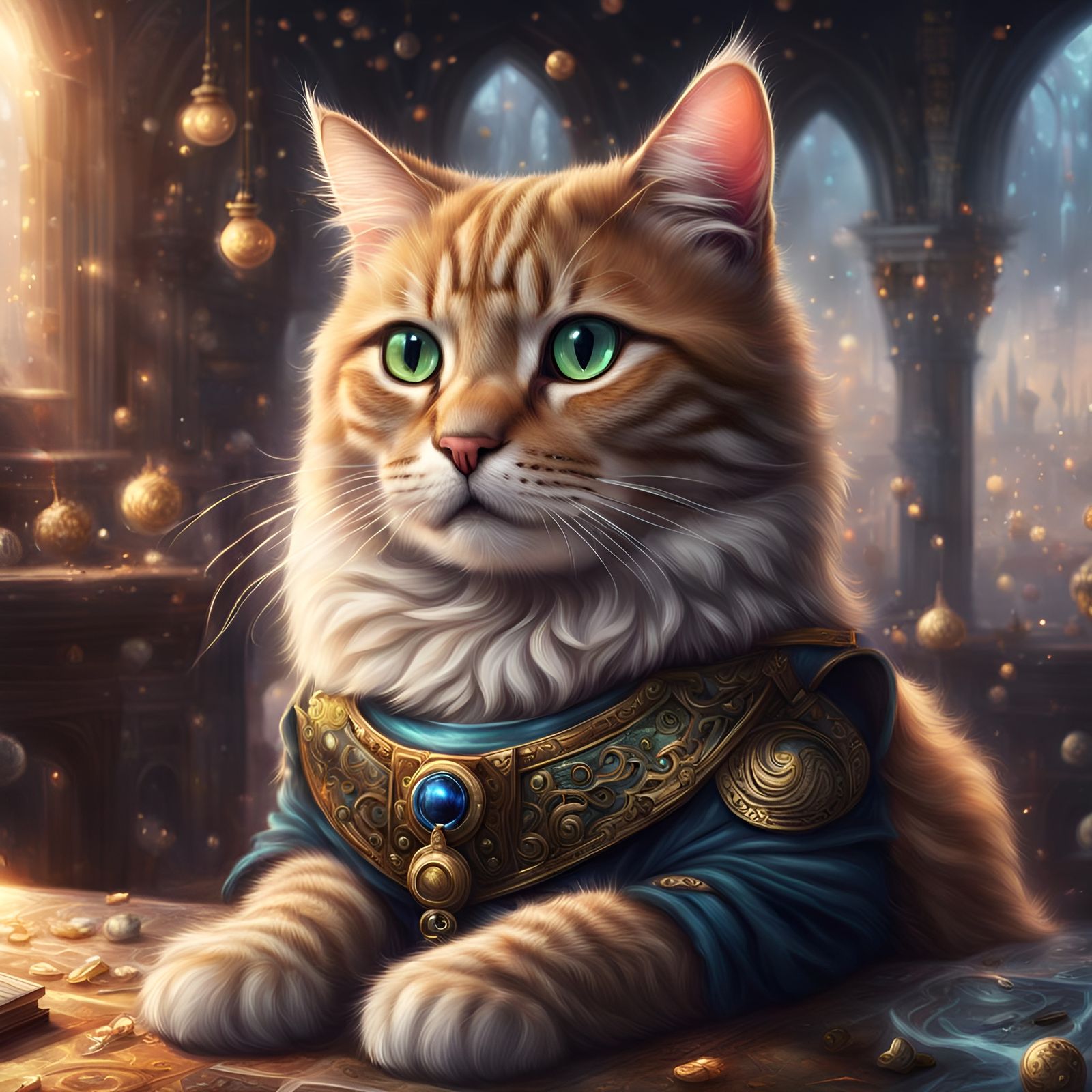 Royal Cat in Space-Time: Digital Matte Painting