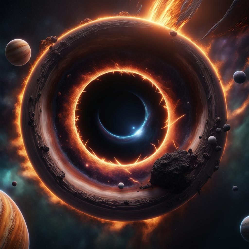 Black Hole Devouring Planets and Stars