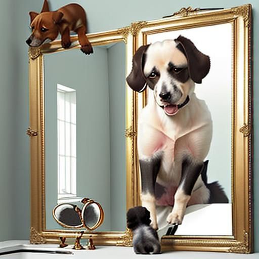 Some intelligent animals like dogs fail the mirror test, but...