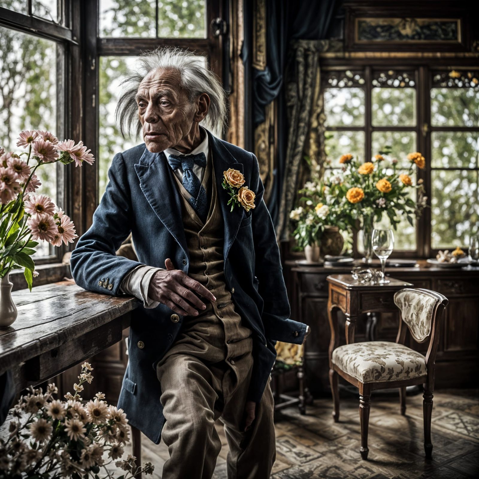 Exotic Aliens Celebrate in Surreal Restaurant, Professional ...