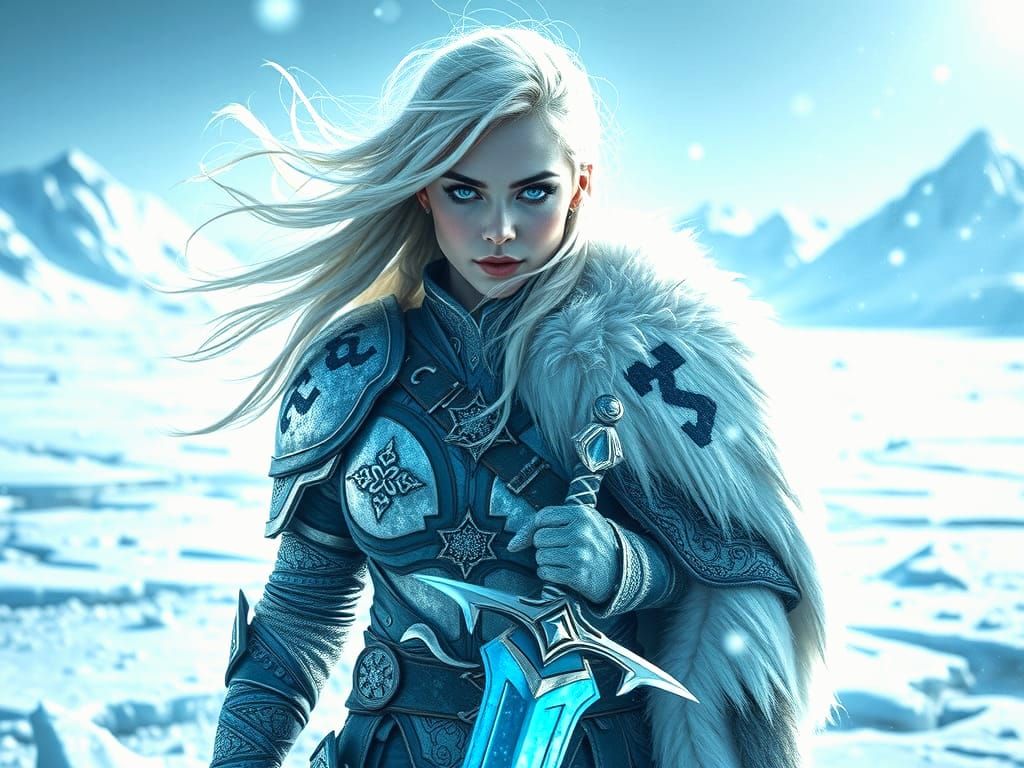 Frost Warrior Empowered by Arctic Elements