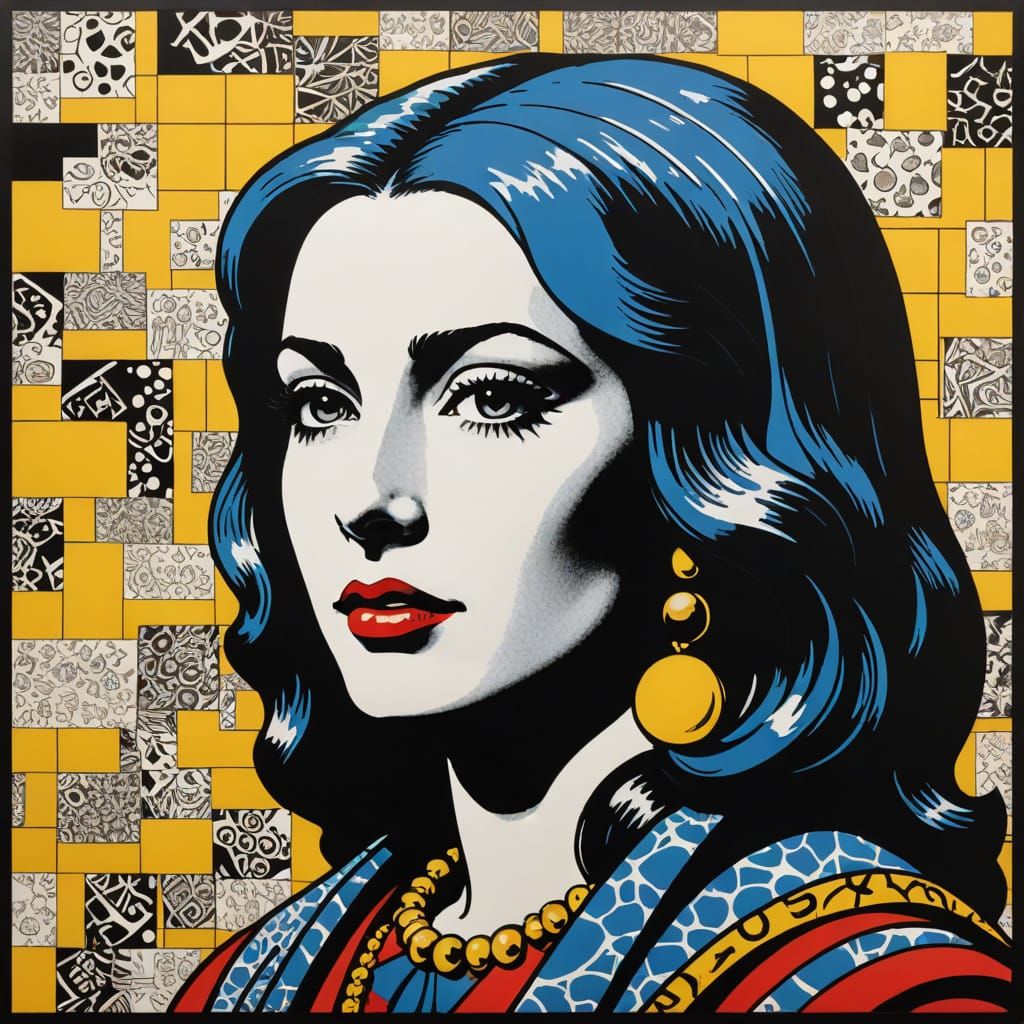 Pop Art Interpretation of Ancient Egyptian Discovery