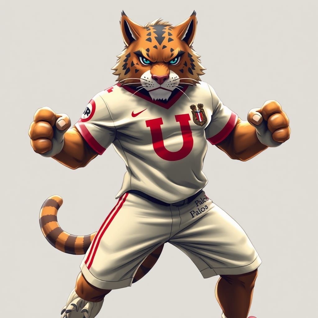 Fierce Feline Mascot Garrita in Club Uniform