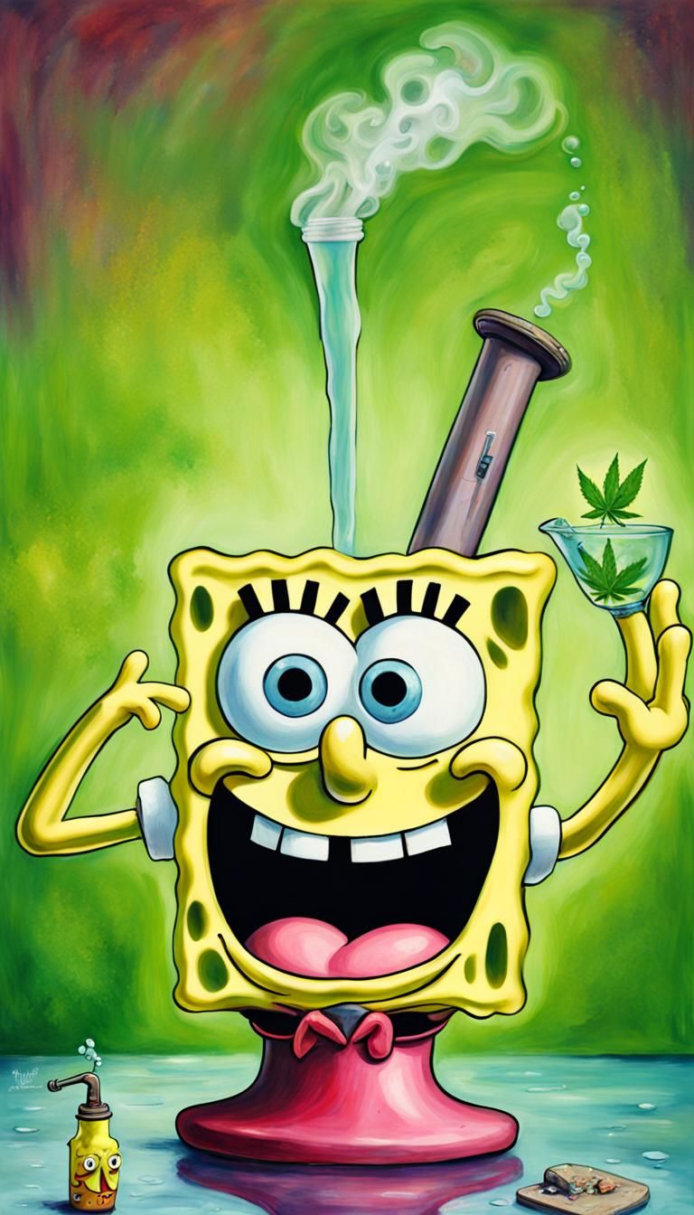 SpongeBob and Patrick in Hyperrealistic, Surreal Scene