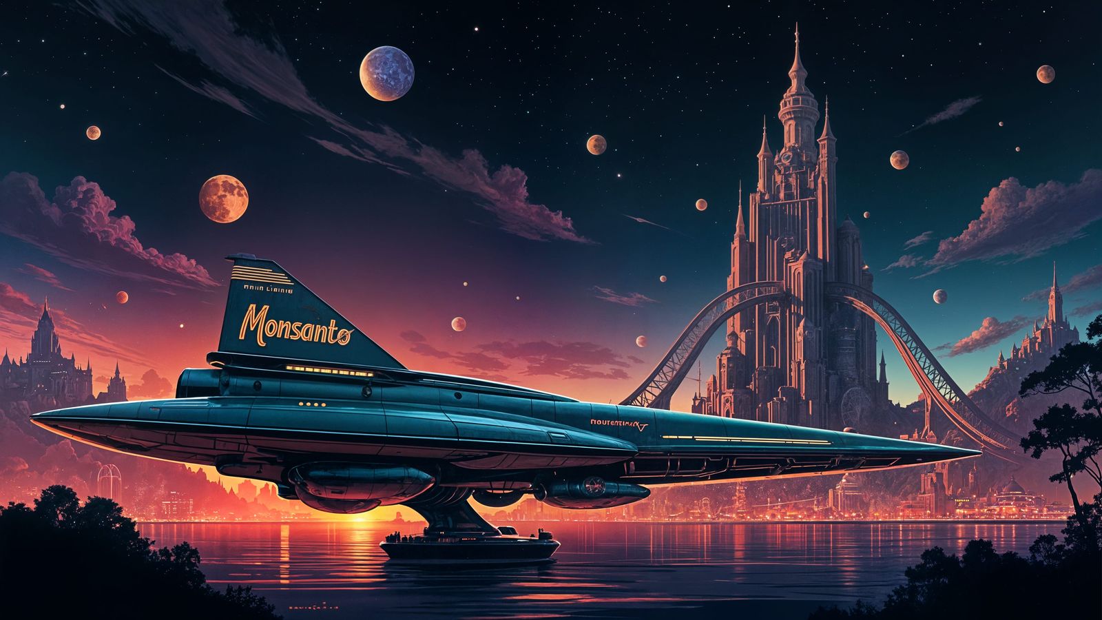 Retro-Futuristic Tomorrowland Oasis