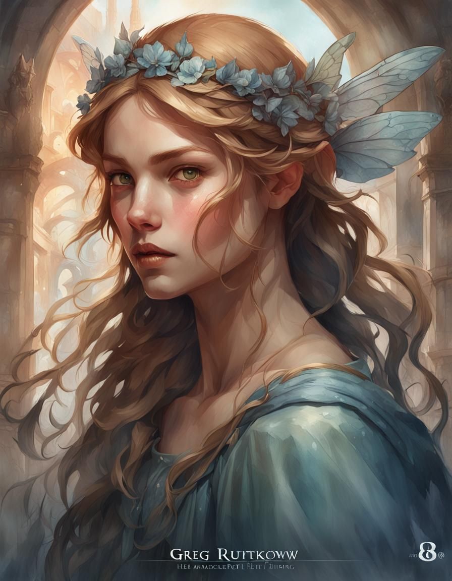 Medieval Villain Portrait in Watercolor Style