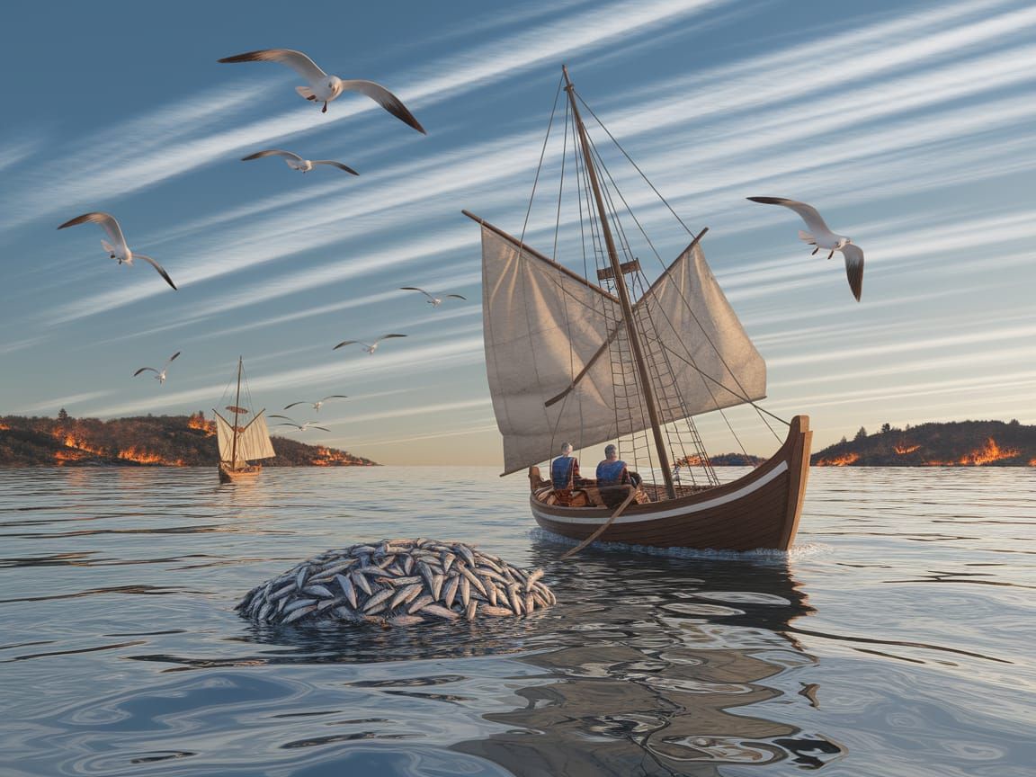 Tranquil Bosphorus Scene in 3D Render