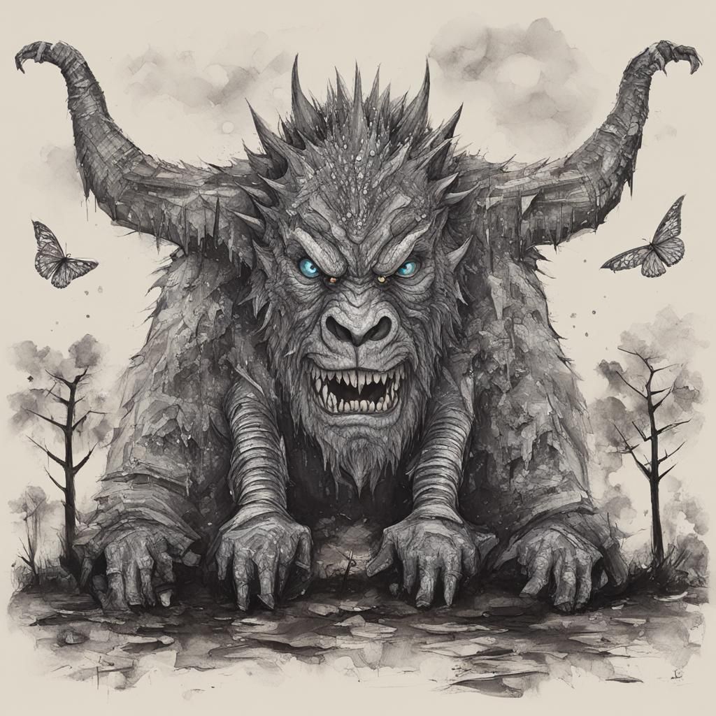 AI Generated Image of a Monster