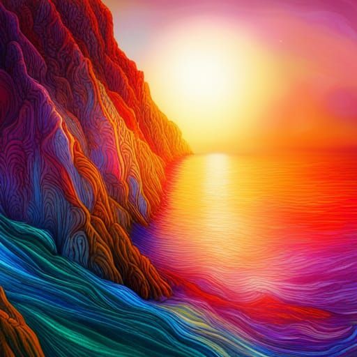 Cosmic Cliffs Descending to the Sea