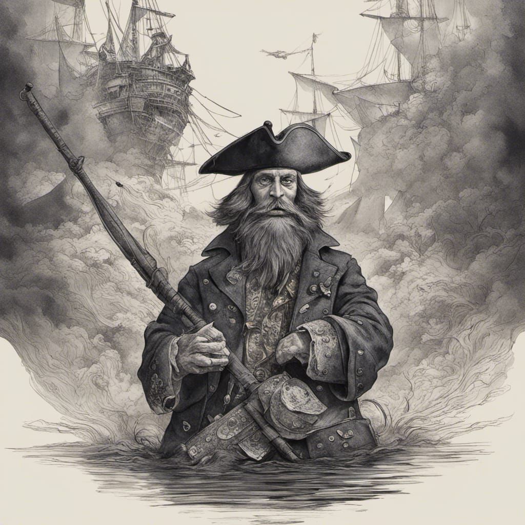 Despicable Pirate Penguins in Detailed Matte Painting