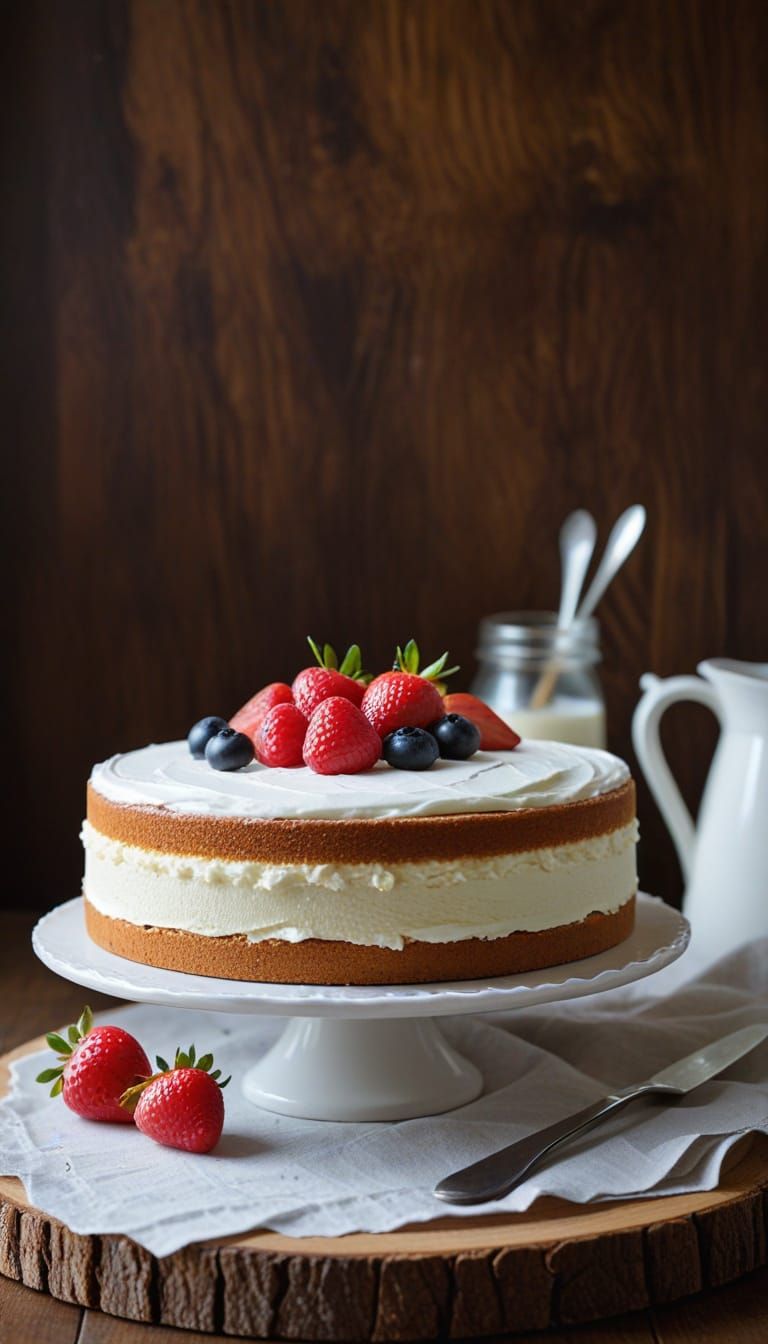 Simple White Cake: Sweet and Basic Dessert