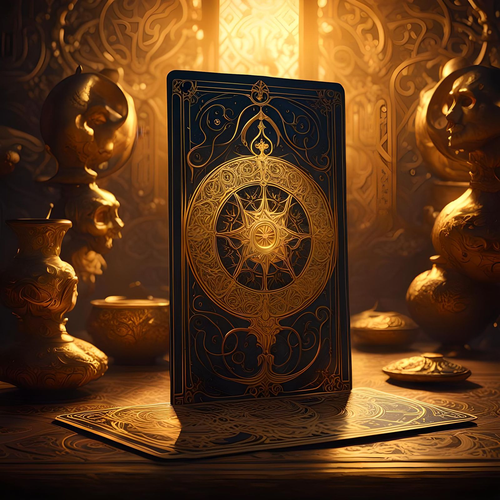 Mystical Digital Fantasy Tarot Card: The Fool