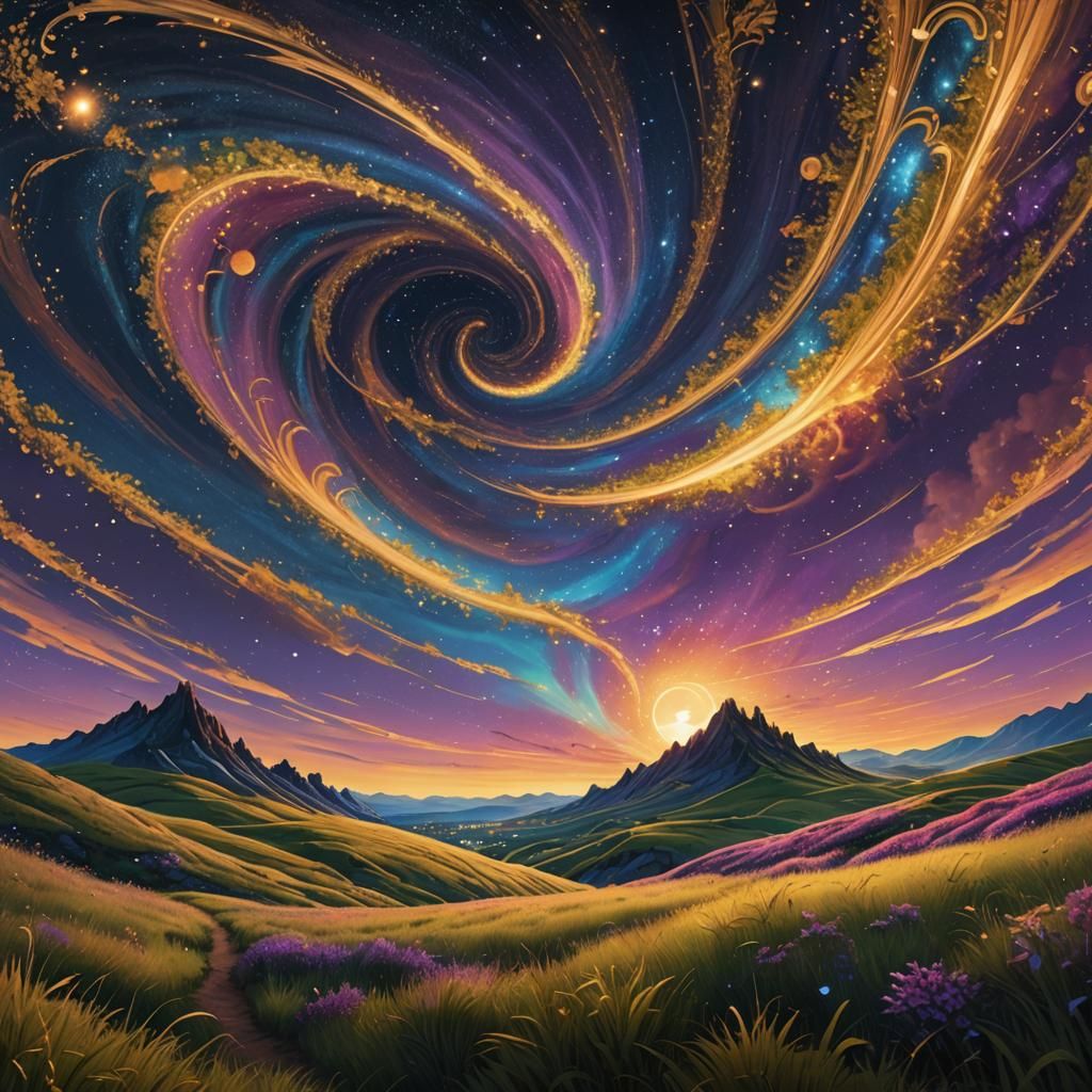 Swirly twilight
