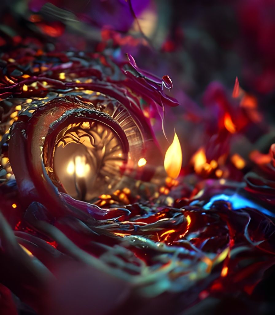 Surging Flame Ignites Within Thought Vortex