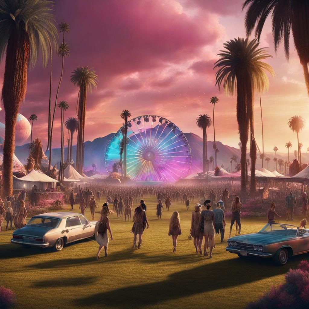 Epic Cinematic Coachella Digital Matte Painting