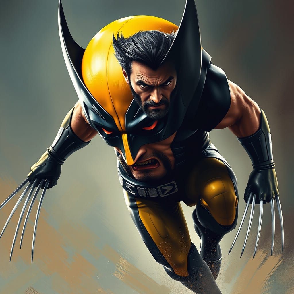 Wolverine in Iconic Hugh Jackman Portrait