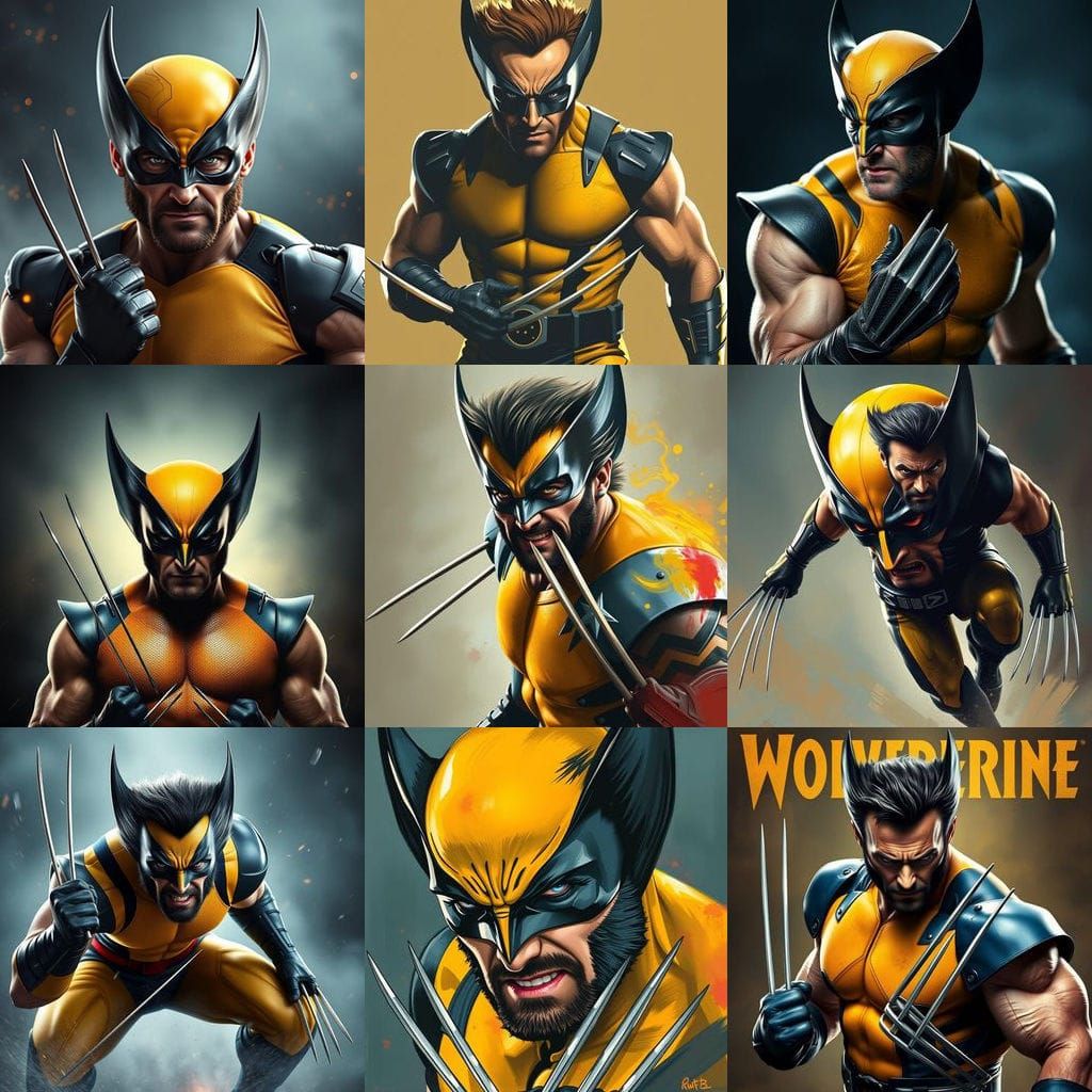 Wolverine in Dark and Moody Portrait