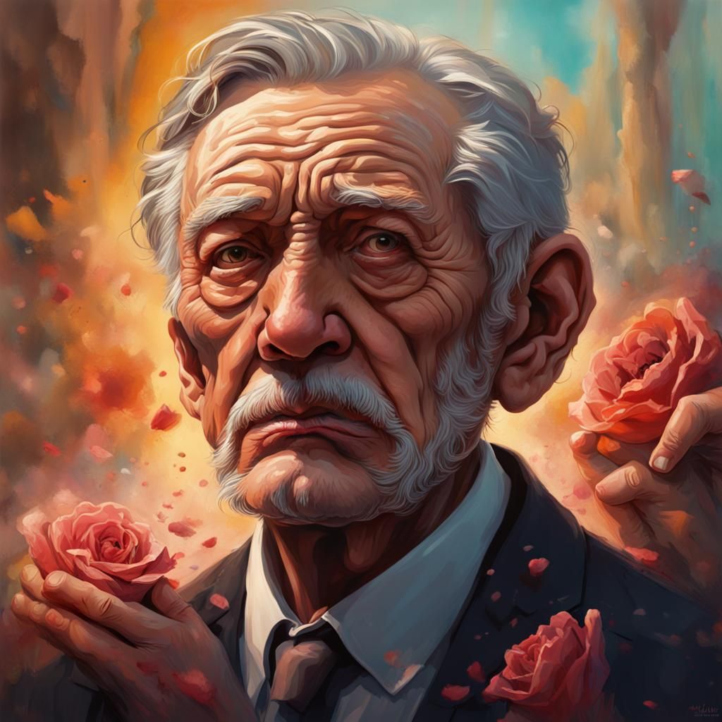 Grief: Old Man's Regrets at Wife's Funeral